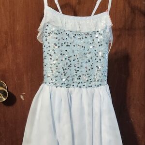 Sparkling Blue Sequin Dress